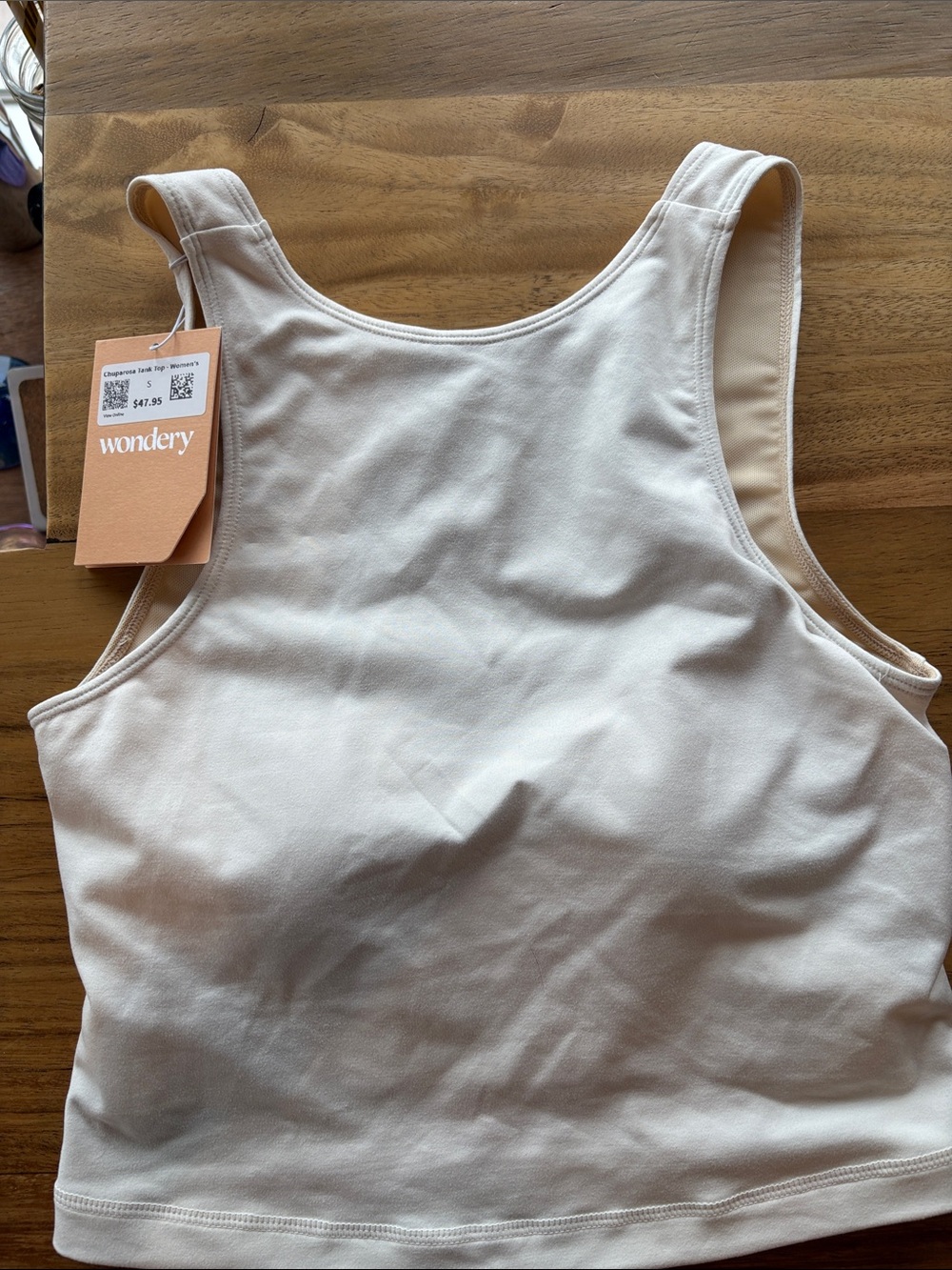 Wonderly Cream Tank Crop Top